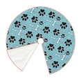 thumbnail image 2 of Kdxio Cute Dog Footprints Print Christmas Tree Skirt Christmas Xmas Tree Skirts Mat for New Year Holiday Christmas Party Decorations-30", 2 of 7