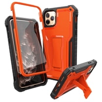 ExoGuard For iPhone 11 Pro Max Case, Phone Case with Screen Protector and Kickstand (Orange)