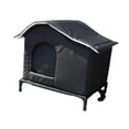 thumbnail image 2 of Flynix Maison pour Chat Maison Cachée Extérieure Rideau Isolé Coupe-Vent Imperméable Abri pour Animaux, 2 of 9