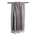 thumbnail image 4 of DII 60x50" Modern Cotton Zig-Zag Throw with Decorative Fringe in Black/White, 4 of 4