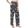 thumbnail image 2 of FORMRS Women's Pajama Pants with Pockets Soft Comfy Loungewear Sleep Bottom, Sizes S-2XL, Gold Art Pattern, 2 of 8