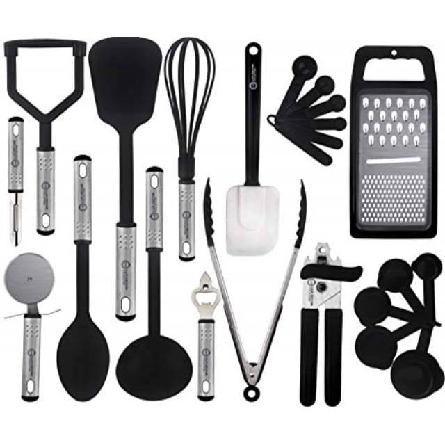 cooking utensils set 23 pieces nylon kitchen utensils/gadgets