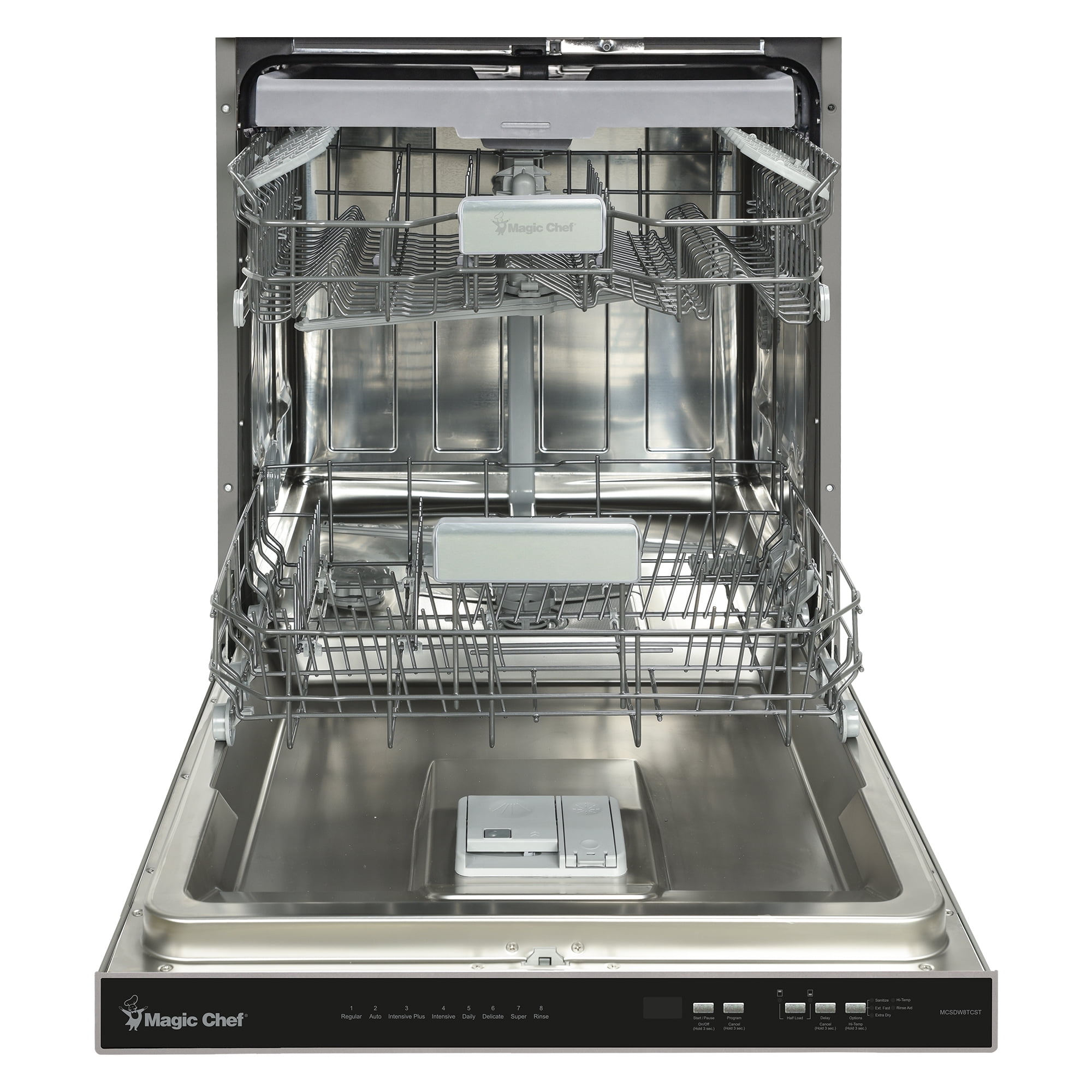 Magic Chef 24 in Stainless Steel Top Control Built-In Tall Tub Dishwasher with Stainless Steel Tub in Stainless Steel