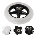 thumbnail image 1 of RUNROTOO 2 Pcs Roue pour Pièces de Fauteuil Roulant PVC Résistant à l'Usure Multi, 1 of 8