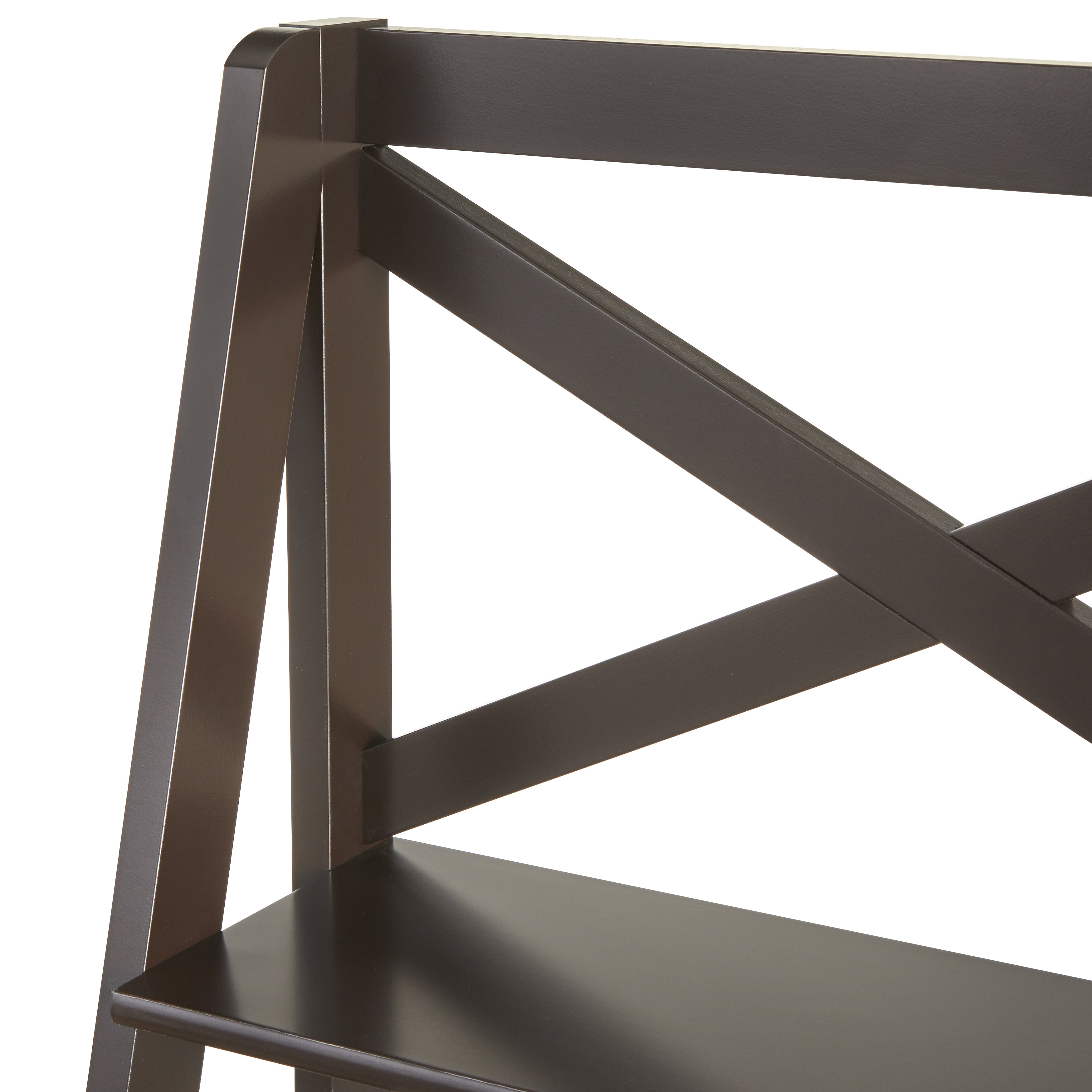 TMS X 4 - Tier Shelf, Ladder Bookcase, Espresso