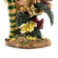 thumbnail image 6 of Ain’t It Nice Fairy Figurine Green with Clear Wings and Colorful Striped Socks Enjoying Nature Surrounded by Flowers Collectible Fairy Statue Fantasy Décor Sculpture, 4.5(L) X 2(W) X 4.5(H) Inches, 6 of 6