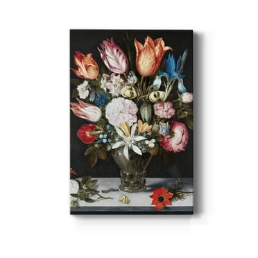 Flowers in a Glass Premium Gallery Wrapped Canvas - Ready to Hang - 18 x 27