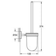 thumbnail image 2 of Grohe 40463001 BauCosmopolitan Toilet Brush Set Starlight Chrome, 2 of 6