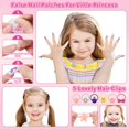 thumbnail image 3 of Kit de maquillaje Kuovei 99 unidades para niñas con espejo, cintas para el pelo y más, 3 of 7