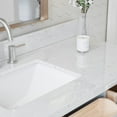 thumbnail image 3 of ARIEL Monroe 54 Inch Single Rectangle Sink Bathroom Vanity With Carrara White Quartz Countertop 1.5 Inch Edge In Grey, 3 of 8