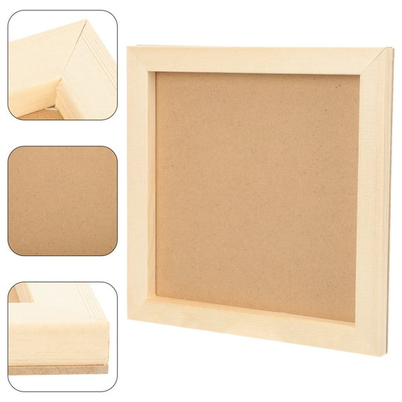 Masteelf DIY Blank Picture Frame for Kids Painting Beige Plastic Wall Hanging Decor 7x9 Inches