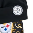 thumbnail image 2 of Men's Chubbies Black Pittsburgh Steelers The Secret Lined Swim Trunks, 2 of 3
