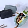 thumbnail image 6 of Simple Zipper Beauty Portable Cosmetic Bag Storage Case Travel Organizer Makeup Pouch GREY, 6 of 8