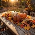 thumbnail image 5 of Halloween Resin Faux Pumpkin Decor – 20cm Tall Simulated Woven Pattern Pumpkin Ornament – Halloween Party Decorations for Yard Garden Holiday Layout, 5 of 8