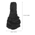 thumbnail image 2 of HEATSHAKING 1Pcs Black Rectangular Guitar Pouch for Electric Guitars with Rain Protection, 2 of 8