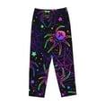 thumbnail image 4 of Disketp Multi-Colored Spiders Print Women'S Comfy Pajama Pants Casual Drawstring Palazzo Lounge Wide Leg Pants, 4 of 9