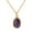 Gold-Purple Amethyst, variant on Real Amethyst Necklace for Women Natural Stone Pendant Necklace 18k Gold Plated Real Gemstone Green Aventurine Healing Crystal Necklace 18 Inches Gold
