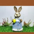 thumbnail image 7 of Cute Garden Ornaments Standing Rabbits Bunny Decorations Party Supplies Easter Decorations Exquisite Hand Gifts Prizes Birthday Gifts Straw Rabbit TYPE C, 7 of 7