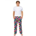 thumbnail image 3 of Mighty Morphin Power Rangers Pajama Pants Men's Helmet Grid PJ Sleep Lounge Bottoms, 3 of 7