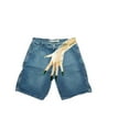 thumbnail image 1 of Pantalones cortos vaqueros con estampado de patrón de tendencia hip-hop Y2K, pantalones informales para parejas de calle alta para hombres, 1 of 5