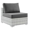 thumbnail image 2 of Modway Convene Outdoor Patio Armless Chair in Light Gray Charcoal, 2 of 8