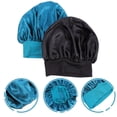 thumbnail image 4 of MasteelfCA 2pcs Nightcap Sleeping Hair Care Bouffant Elastic Bonnet Hat, 4 of 8