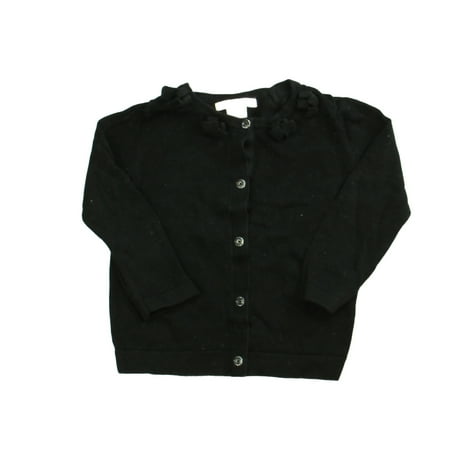 

Pre-owned Janie &Jack Girls Black Cardigan size: 12-18 Months