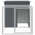 thumbnail image 3 of vidaXL Chicken Cage with Run Anthracite 43.3"x320.1"x43.3" Galvanized Steel, 3 of 6