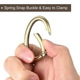 thumbnail image 4 of Uxcell 1.85 Inch Spring Oval Ring Round Snap Clip Trigger for Bag Purse Keychain, 4Pack Bronze, 4 of 6