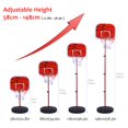 thumbnail image 4 of Spptty Basketball Stand, Height Adjustable Basketball Stand System Hoop Backboard Net Kit for Children, Basketball Hoop Board, 4 of 9