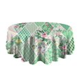 thumbnail image 5 of Pioneer Flower Round Tablecloth 60" X 60",Wrinkle Wipeable Table Cloth for Kitchen Dining Room Picnic Patio Party, 5 of 6