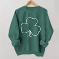 thumbnail image 4 of Tops de Cuello Redondo para las Mujeres Imprimir el Día de San Patricio Suéter de Manga Larga Pullover Acogedor Casual Vacaciones de Invierno Poliéster Suave, 4 of 6