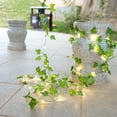 thumbnail image 5 of Cadena de luces, [1 paquete] Cadena de luces decorativas de hiedra, cadena de luces de hoja de arce con LED, luz nocturna de hadas para el hogar, habitación, dormitorio, decoración de pared, 5 of 5