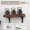 thumbnail image 3 of Heavy Duty Shelf Brackets , Max Load 1100 Lbs, 3 of 5
