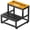 Black, variant on BTY 2 Step Stool, Wooden Step Stools with Wood Metal Frame, 500 lbs Heavy Duty Non-Slip Step Stool for High Bed, Kitchen, RV Step - Gray