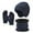 Navy, variant on DcGZvy Women and Men Winter Hat Scarf Gloves Set of 3 Fleece Lined Knit Hat Warm Neck Scarf Gloves for Cold Weather