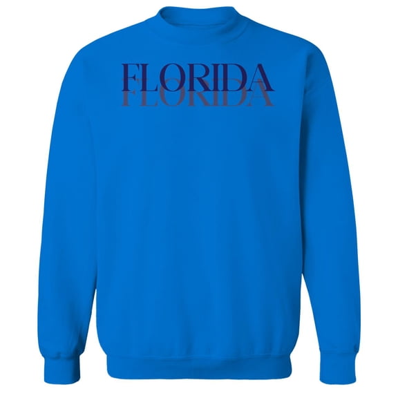 Florida Humor Graphic Royal Men's Crewneck Sweatshirt