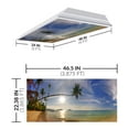 thumbnail image 2 of Octo Lights - Fluorescent Light Covers - 2x4 Flexible Ceiling Light Filters - For Classrooms and Offices - Beach 006, 2 of 7