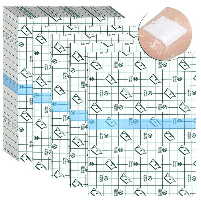 50 Pcs Pansement de Douche Imperméable Jetable Transparent Bandage Extensible Bouclier Couverture pour Tatouages Natation Douche