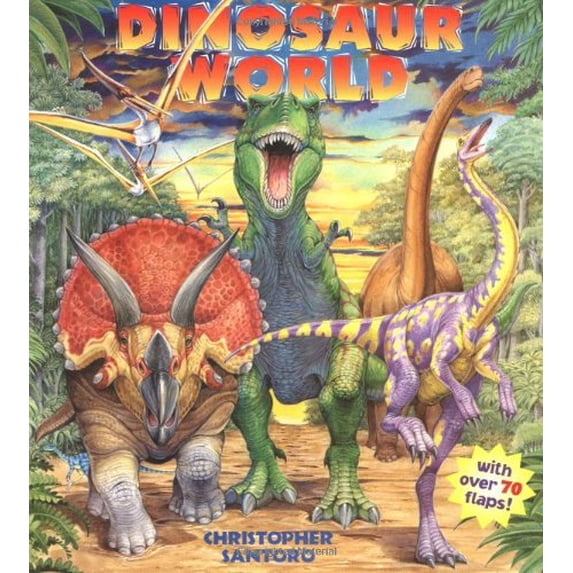 Pre-Owned Dinosaur World by Christopher Santoro Board Book Children's Books English