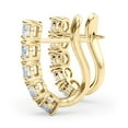 thumbnail image 2 of SZUL Women's Almost 3/4 Carat TW Omega Back Diamond Hoop Earrings in 14K Yellow Gold, 2 of 4