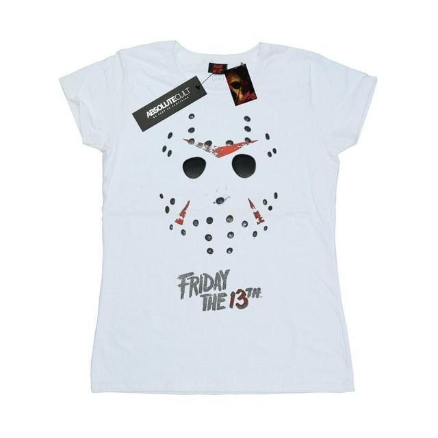 Friday 13th T-Shirt en Coton pour Femmes avec Masque de Hockey Jason