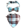 thumbnail image 1 of 2 pieces with classic plaid cat collar with bells, separate cat collar bells, 1 of 5