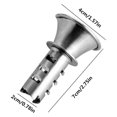 thumbnail image 5 of Screw-Top Lemon Squeezer, Stainless Steel Manual Juicer with Built-In Filter, Orange Citrus Press, Spout & Jalapeno Core, 5 of 5