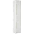 thumbnail image 1 of HOMCOM Tall Bathroom Storage Cabinet with 3 Adjustable Shelves, White, 1 of 10