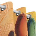 thumbnail image 3 of Dog Paw Colorful Curtains Black Out Curtains for Sliding Glass Doors Bedroom Living Room Bathroom 2 Panels Set, 3 of 5