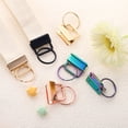 thumbnail image 5 of 20Pack 26mm/ 1.02-inch Key Fob Hardware with Keychain Ring for Bag Webbing Wristlets, Rose Golden, 5 of 5