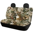 thumbnail image 2 of Pzuqiu Car Seat Covers Set Auto Decor Polyester, Compatible with Automotive Seat SUV Seats, for Cars Truck, Deer and Maple Leaf Pattern Design, 2 of 10