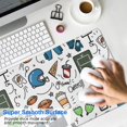 thumbnail image 4 of Long Mouse Pads for Desk,Blue Football Game Icons Pattern Desk Mats on Top Of Desks, Desk Mouse Pad Extra Large with 3mm Non-Slip Base and Stitched Edge for Gaming,Office,Work,Home 35.4"x15.7", 4 of 6