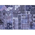 thumbnail image 1 of Ahgly Company Machine Washable Indoor Rectangle Abstract Blue Modern Area Rugs, 2' x 3', 1 of 4